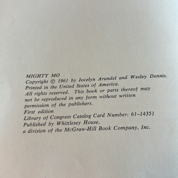 Mighty Mo By Jocelyn Arundel Hardcover Book - Picture 8 of 16